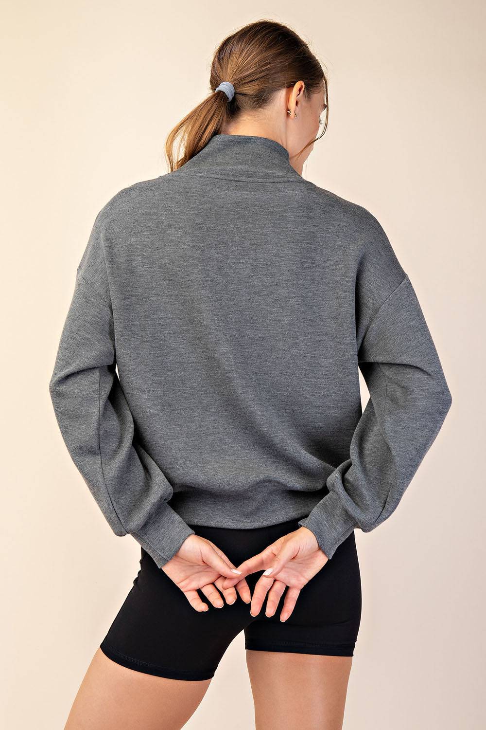 Modal Scuba V-neck Jacket - Hype Up