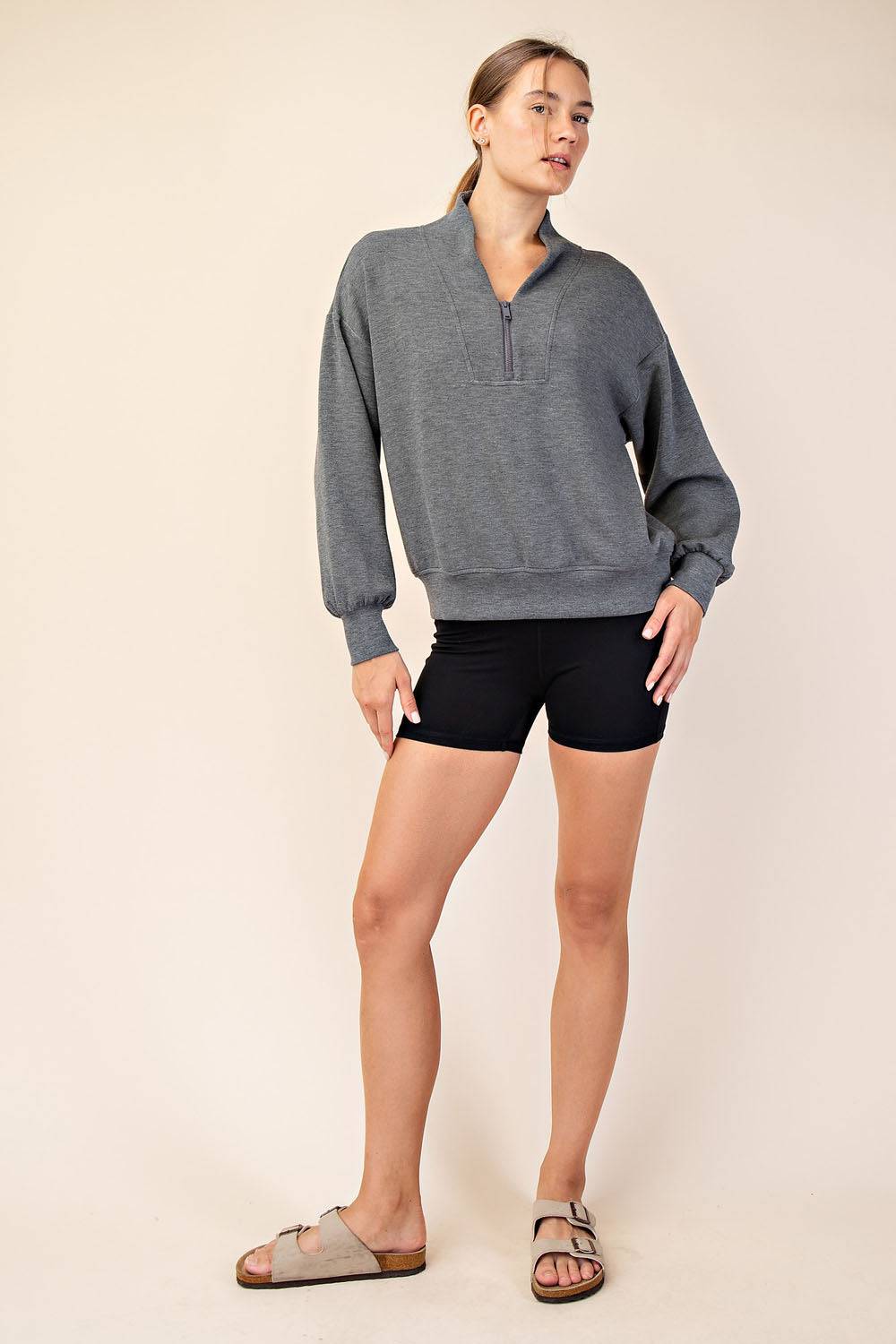 Modal Scuba V-neck Jacket - Hype Up