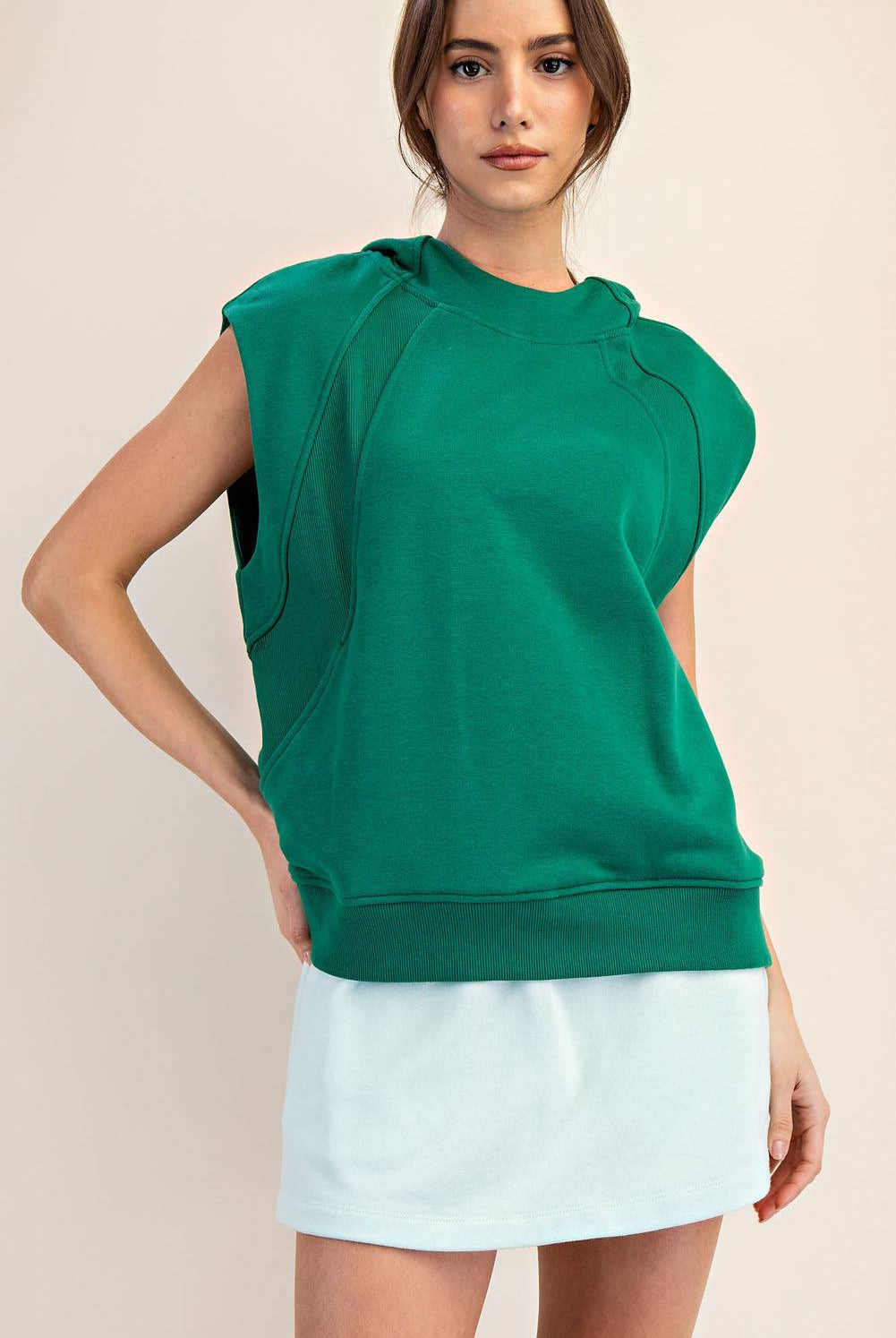 Oversized Sleeveless Hoodie - Hype Up