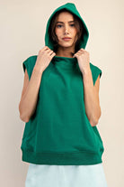 Oversized Sleeveless Hoodie - Hype Up