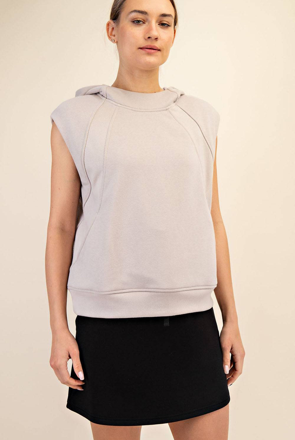 Oversized Sleeveless Hoodie - Hype Up