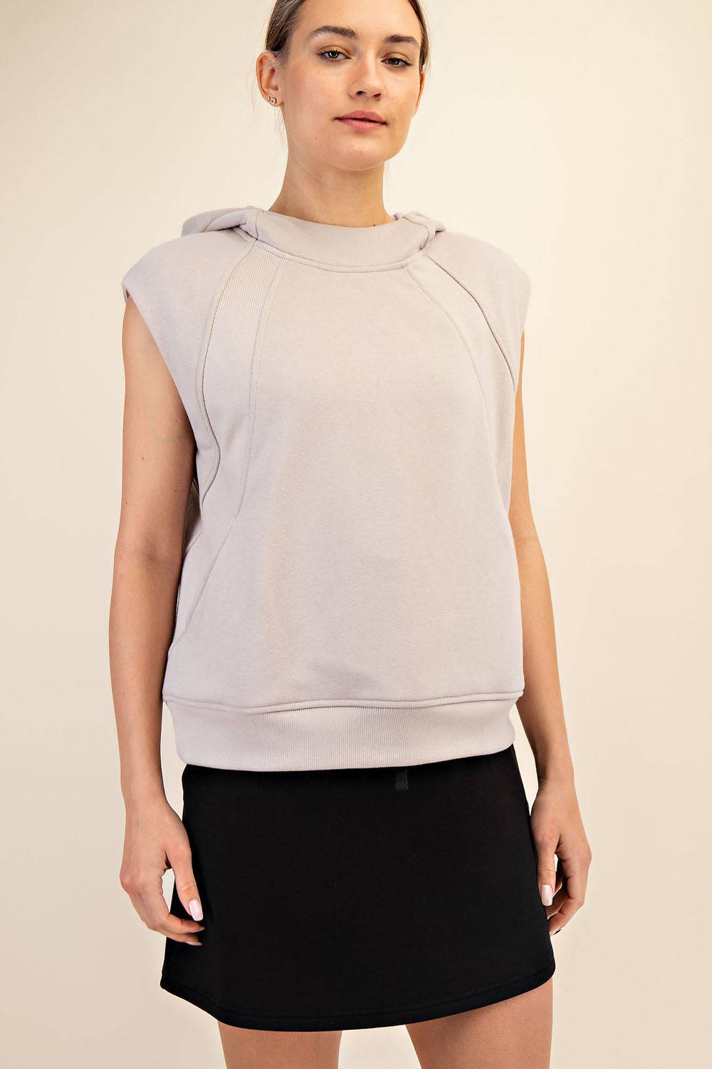 Oversized Sleeveless Hoodie - Hype Up