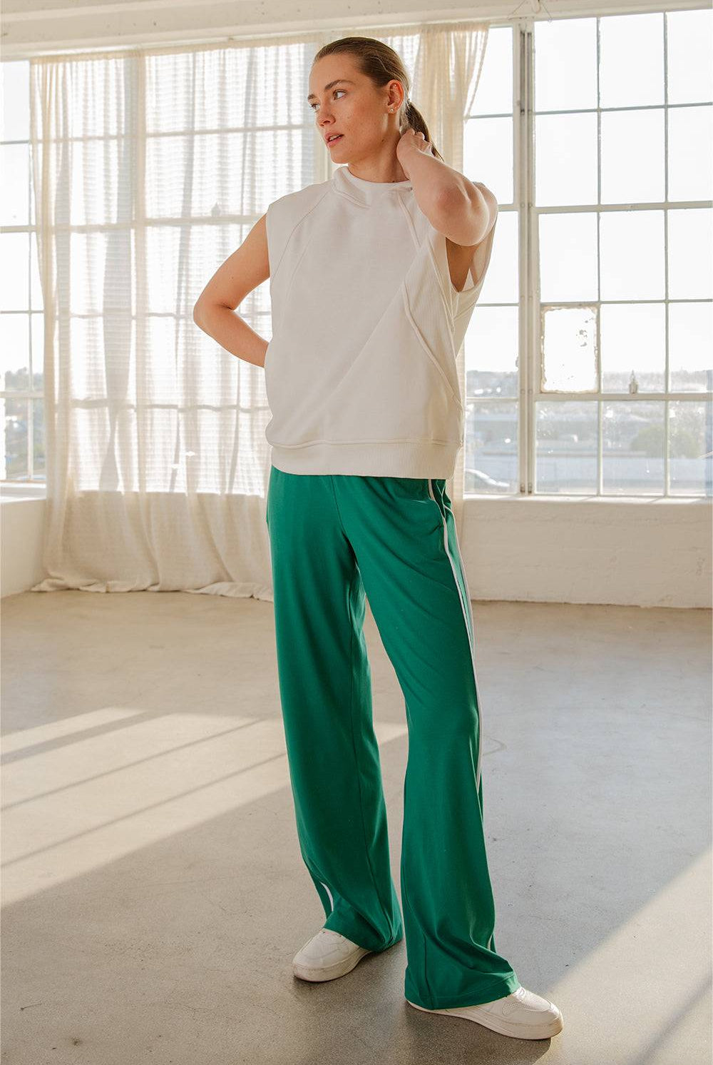 Oversized Sleeveless Hoodie - Hype Up