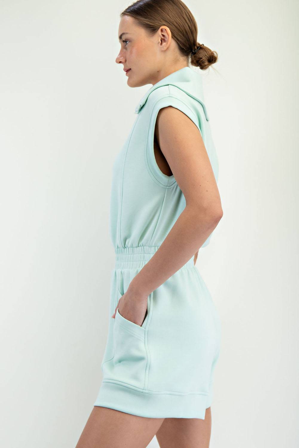 Modal Scuba Romper - Hype Up