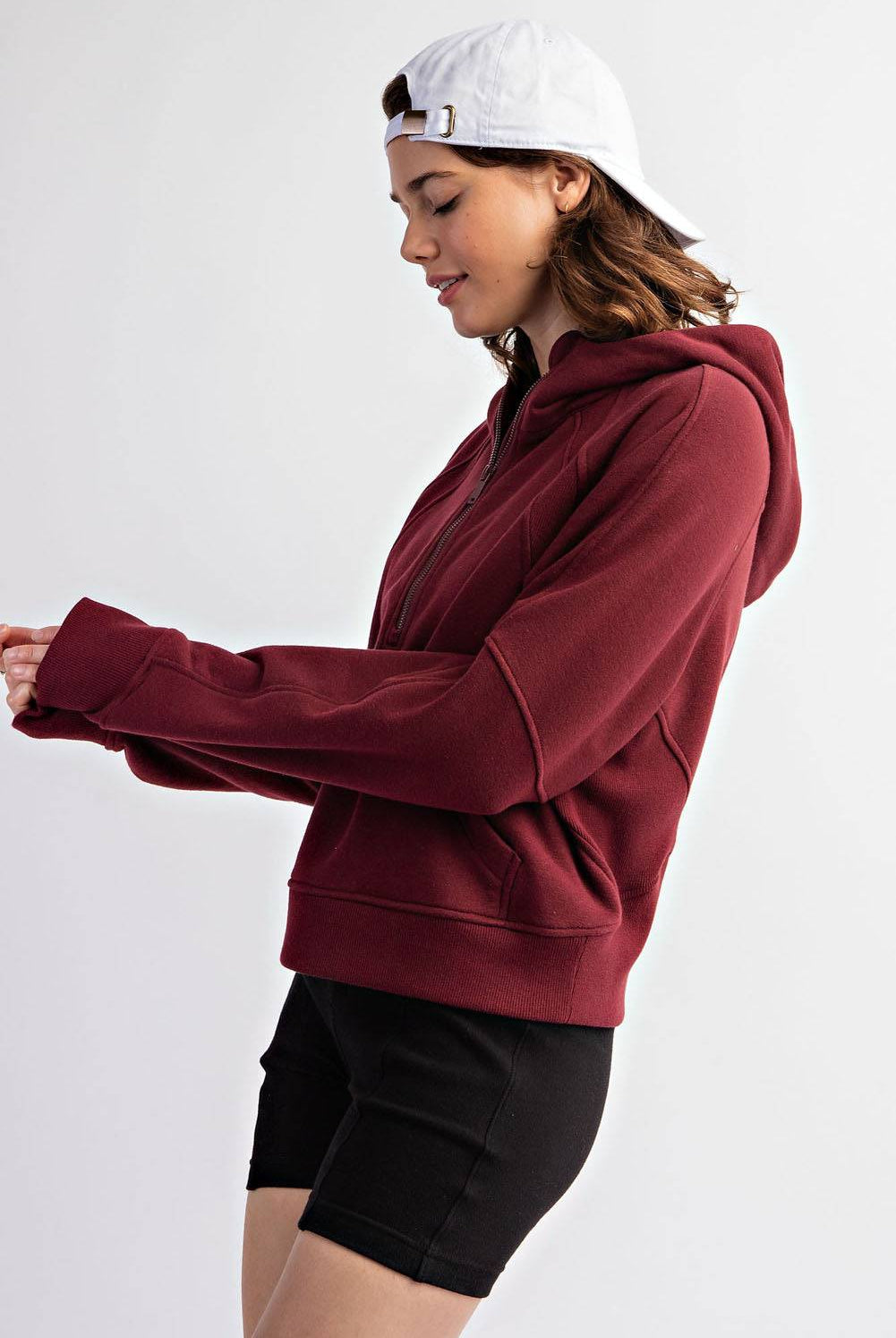 Quarter Zip Hoodie Jacket - Hype Up