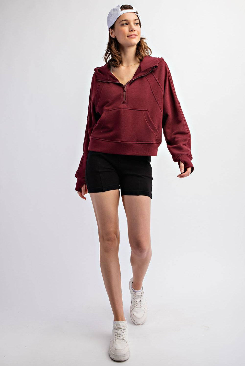 Quarter Zip Hoodie Jacket - Hype Up