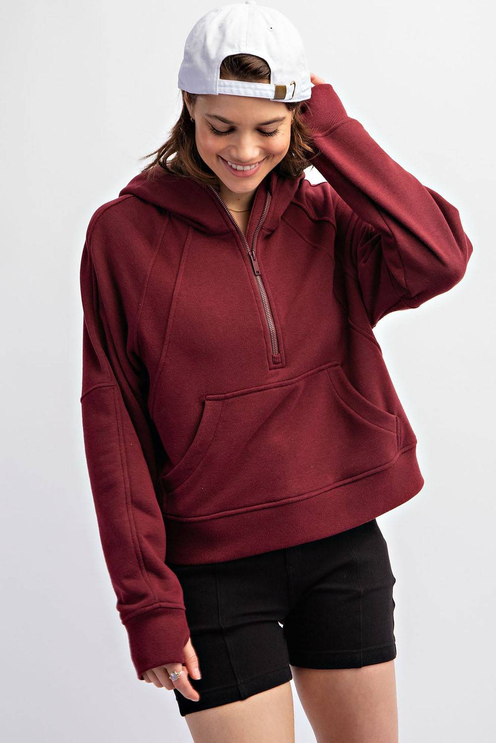 Quarter Zip Hoodie Jacket - Hype Up