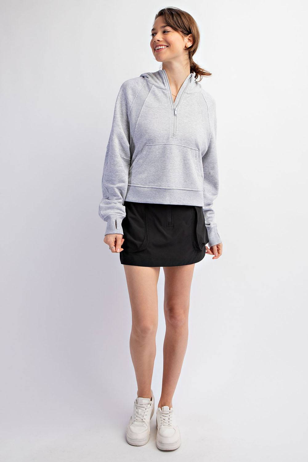 Quarter Zip Hoodie Jacket - Hype Up