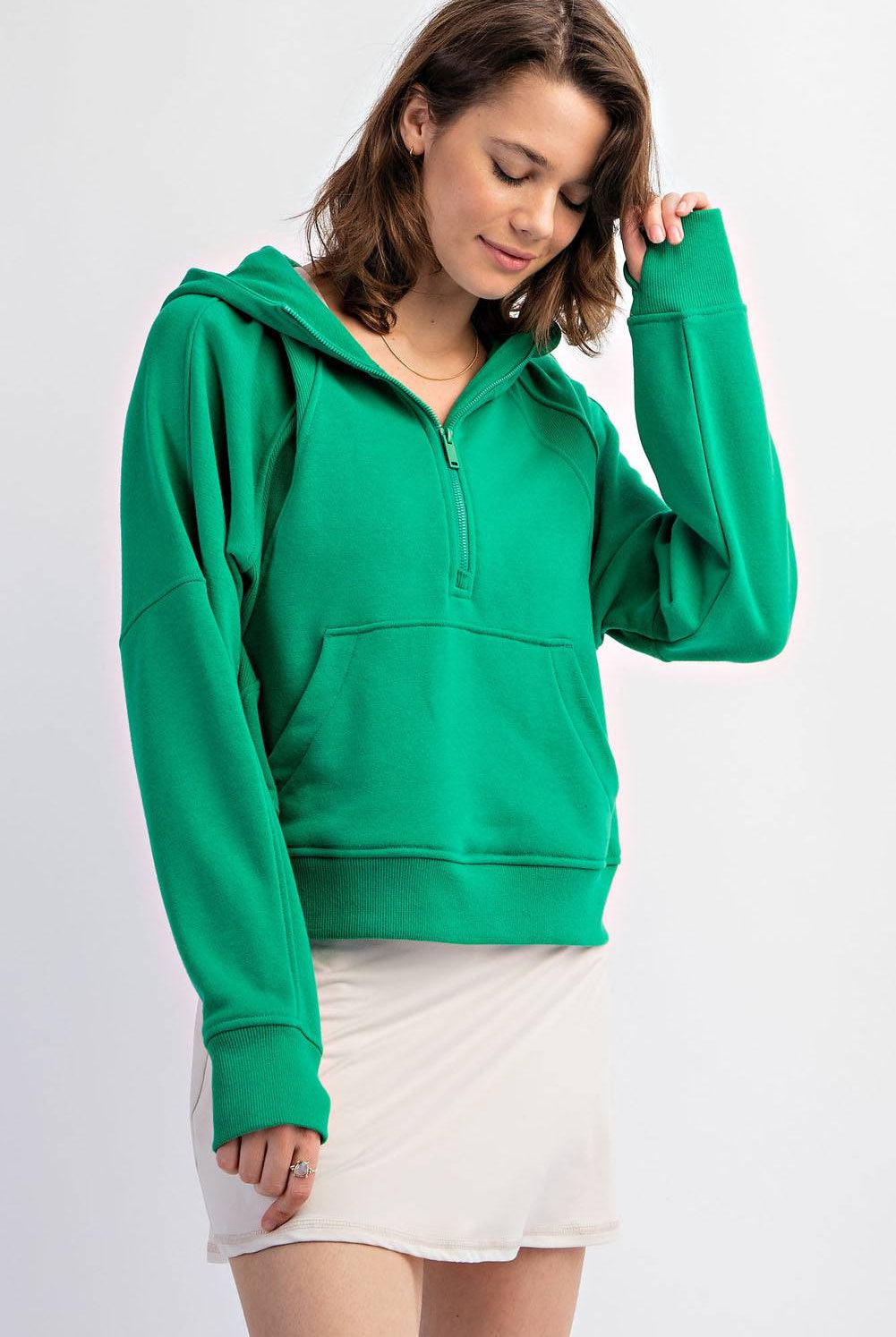 Quarter Zip Hoodie Jacket - Hype Up