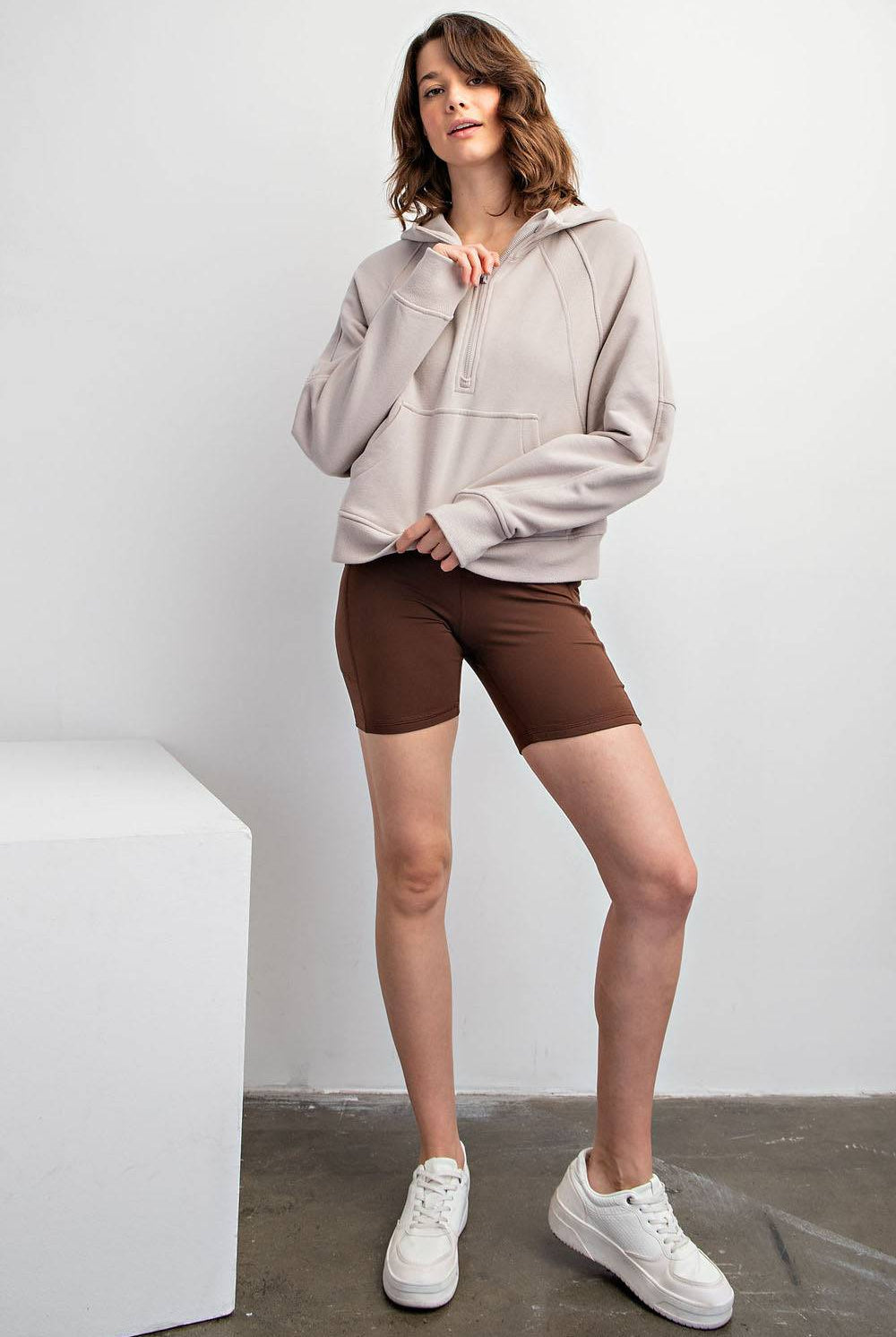 Quarter Zip Hoodie Jacket - Hype Up