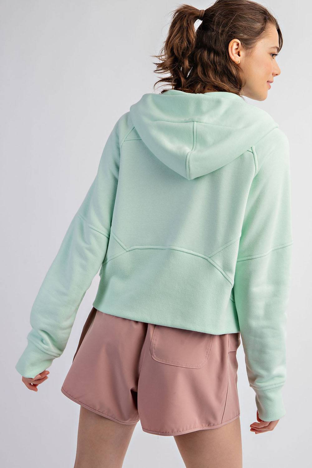 Quarter Zip Hoodie Jacket - Hype Up