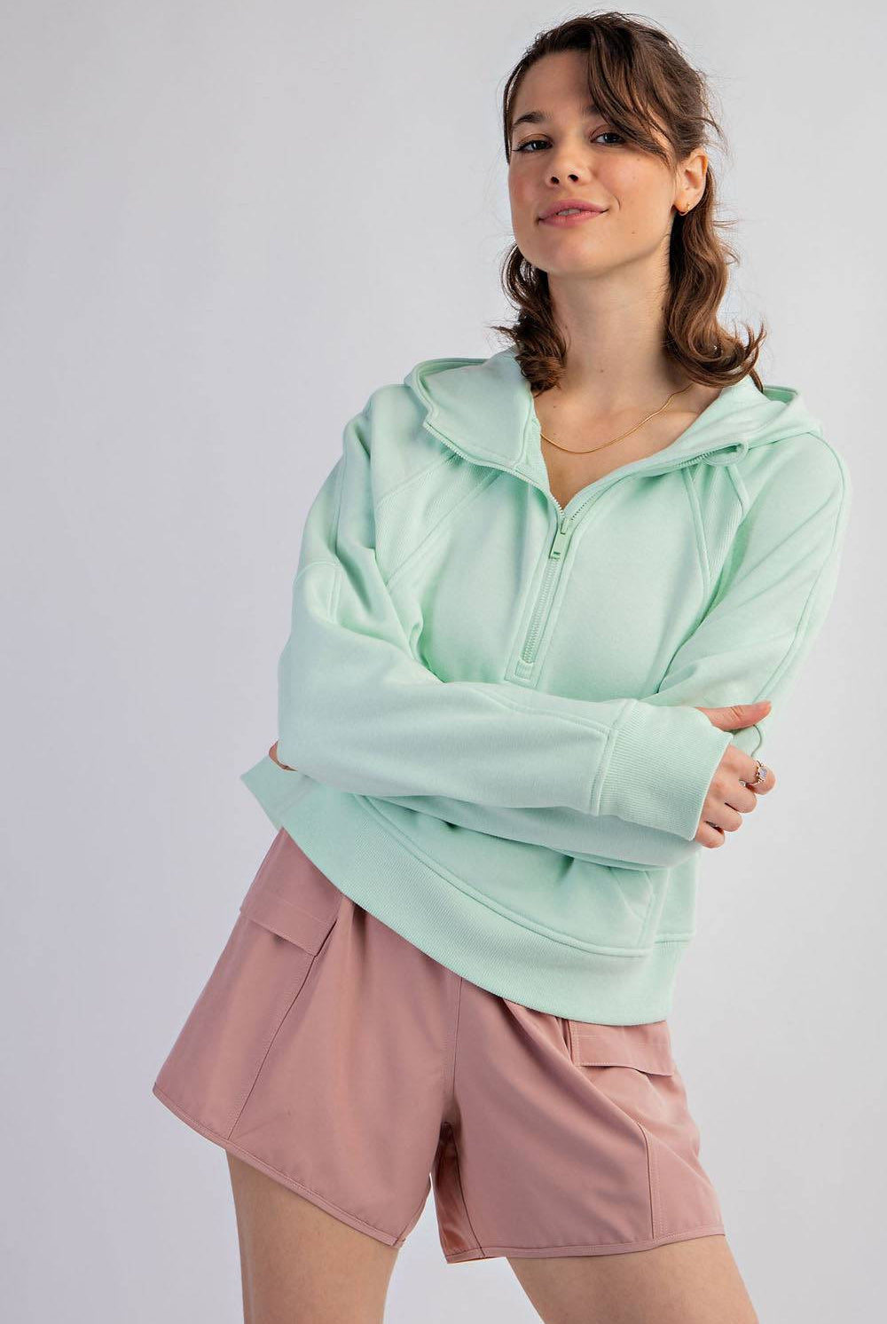 Quarter Zip Hoodie Jacket - Hype Up