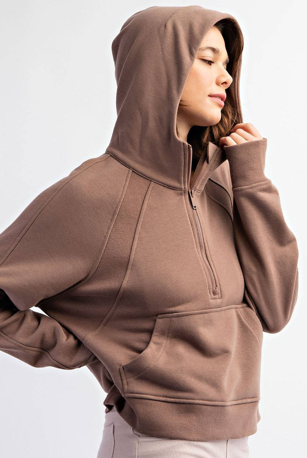 Quarter Zip Hoodie Jacket - Hype Up