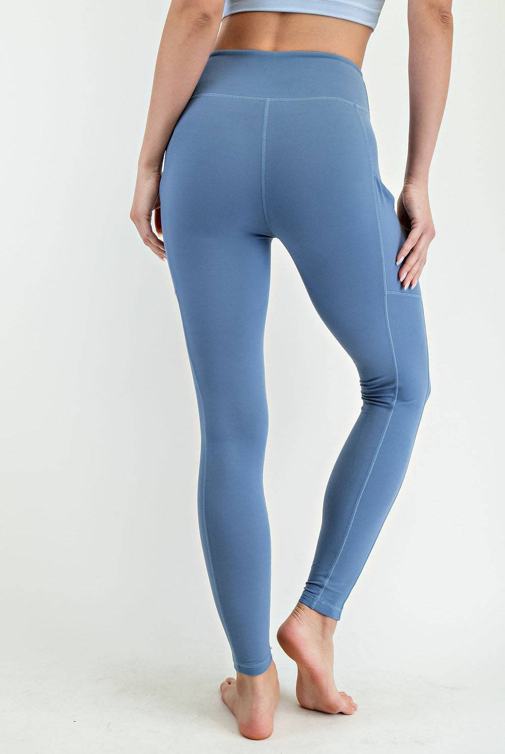 Basic Leggings With Pocket - Hype Up
