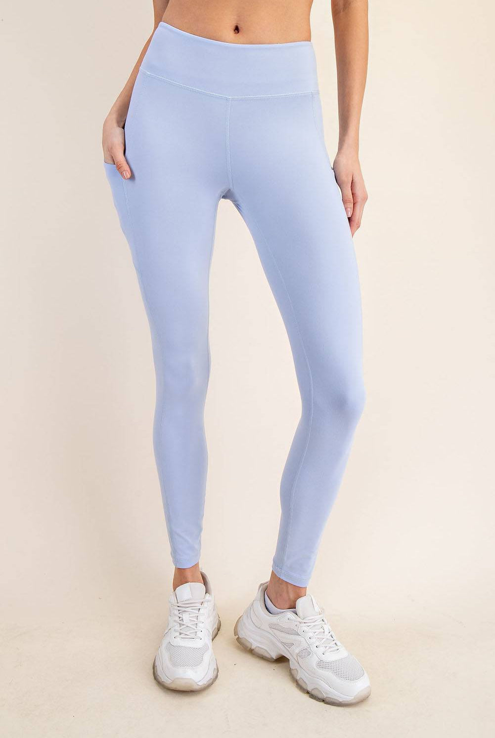 Basic Leggings With Pocket - Hype Up