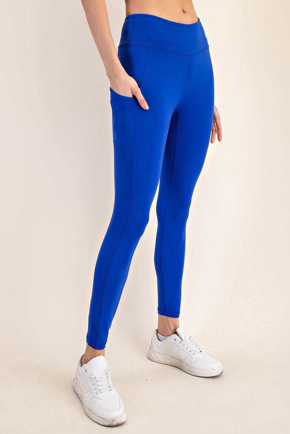 Basic Leggings With Pocket - Hype Up