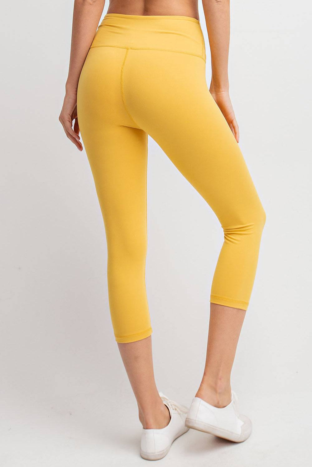Capri Yoga Leggings - Hype Up