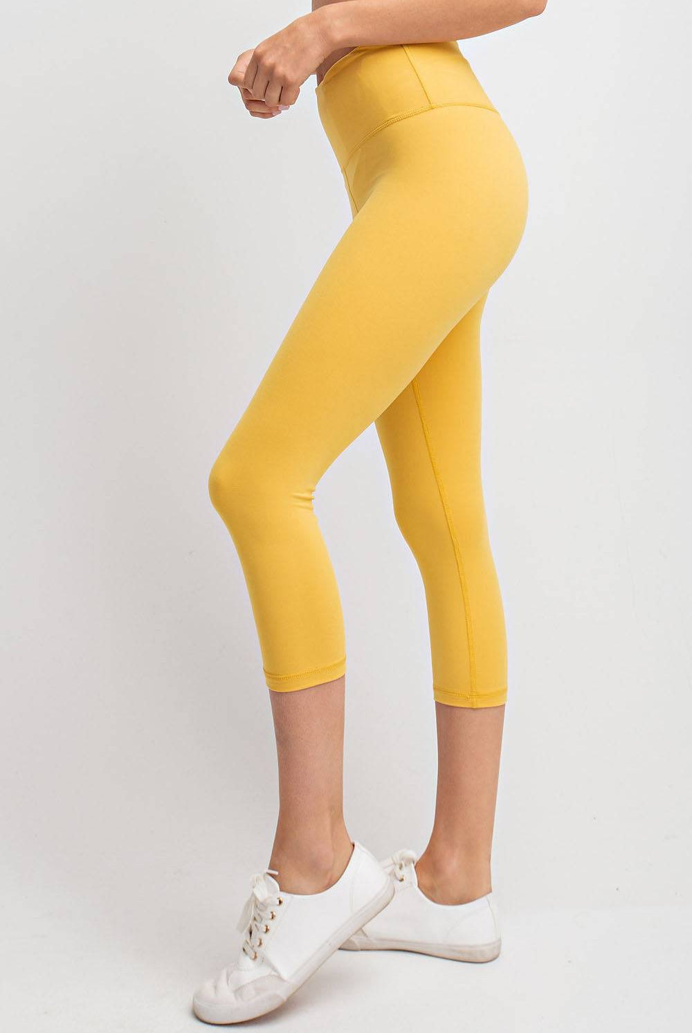 Capri Yoga Leggings - Hype Up