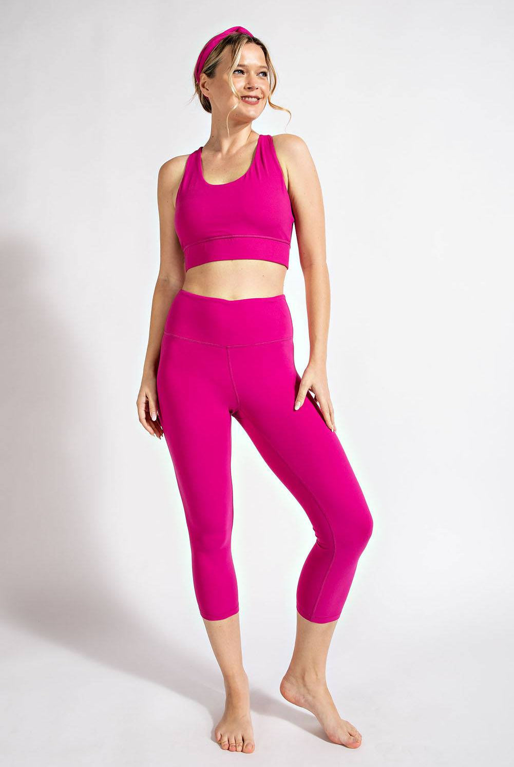 Capri Yoga Leggings - Hype Up