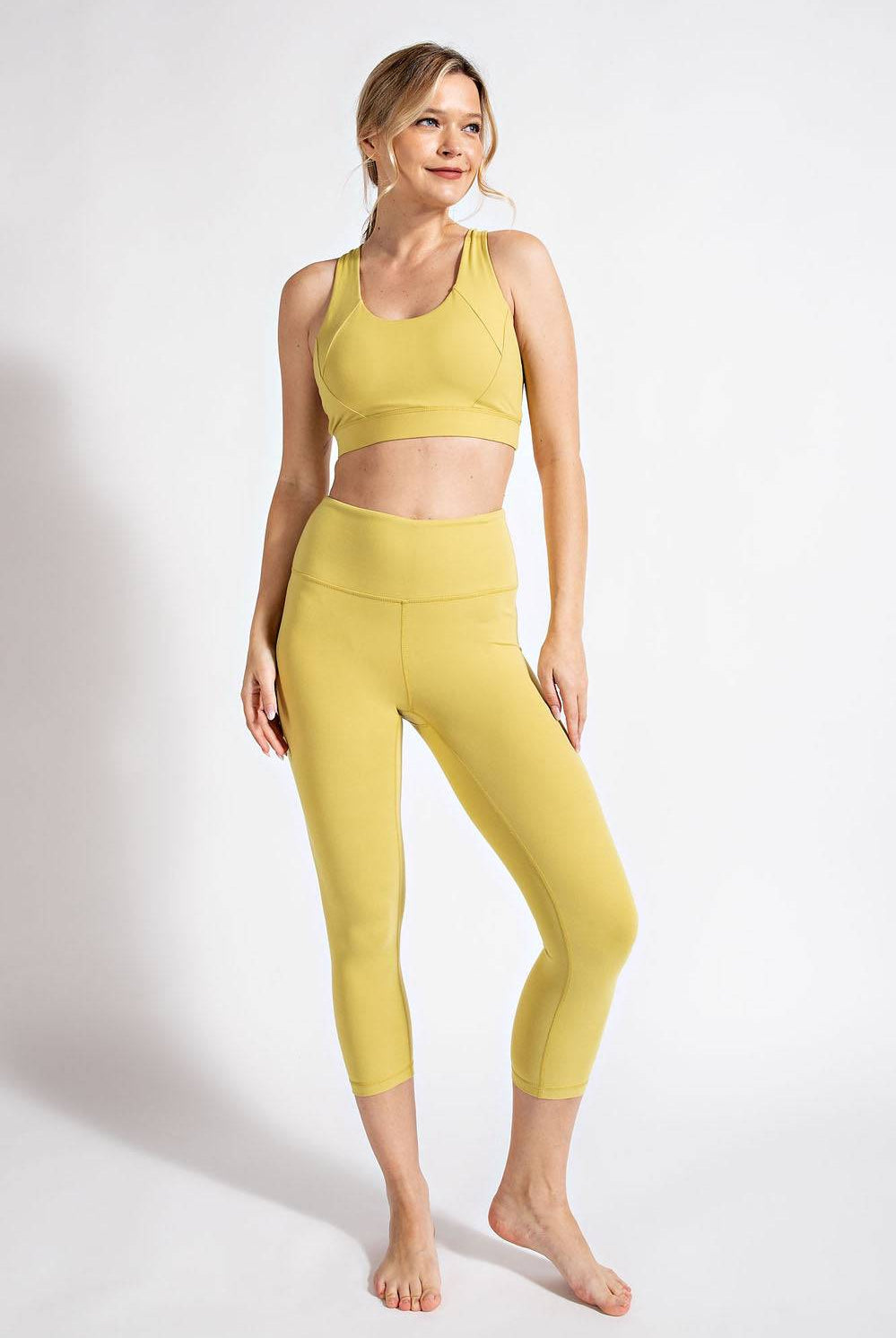 Capri Yoga Leggings - Hype Up