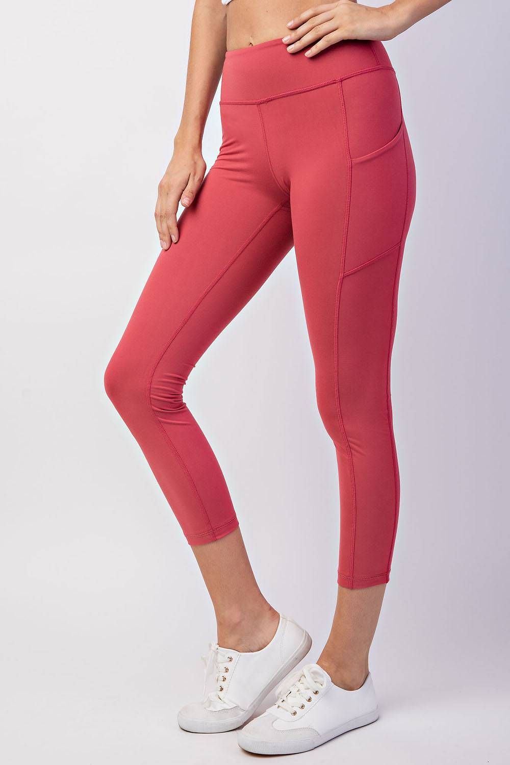Capri Yoga Leggings With Pocket - Hype Up
