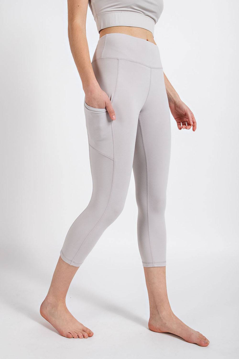 Capri Yoga Leggings With Pocket - Hype Up