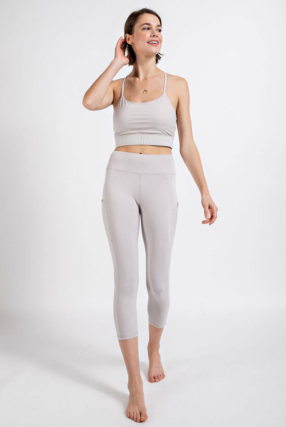 Capri Yoga Leggings With Pocket - Hype Up