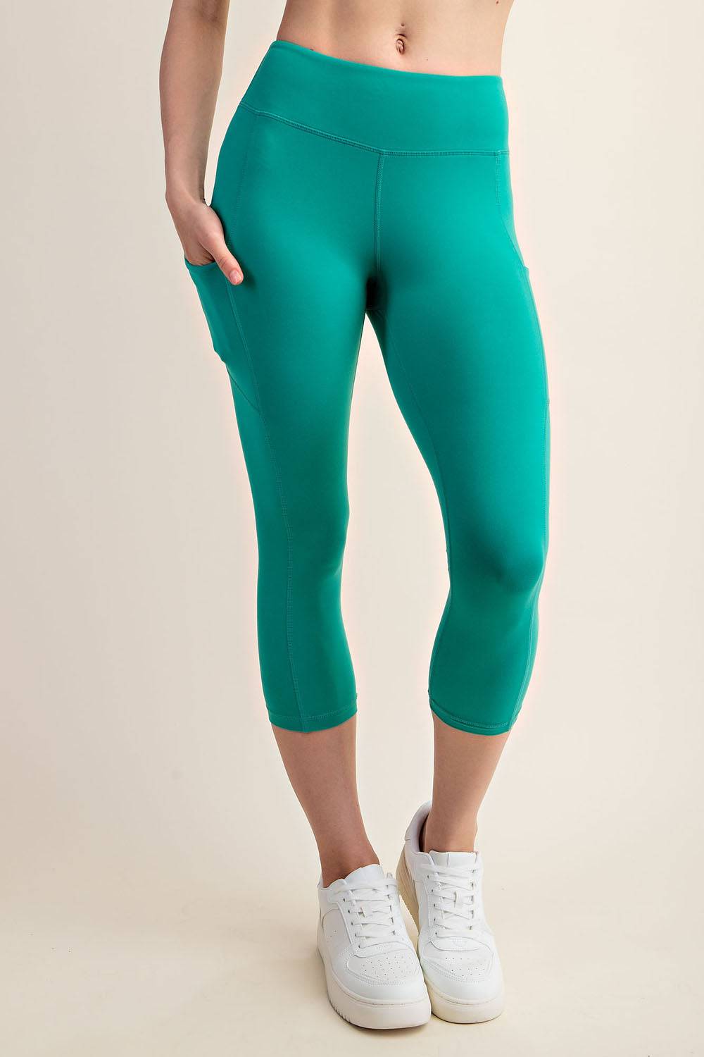 Capri Yoga Leggings With Pocket - Hype Up
