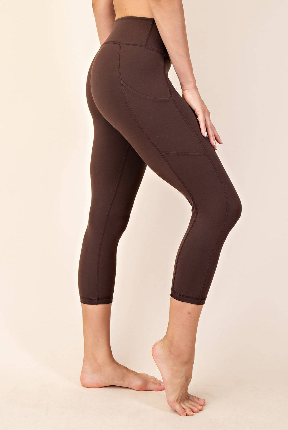 Capri Yoga Leggings With Pocket - Hype Up