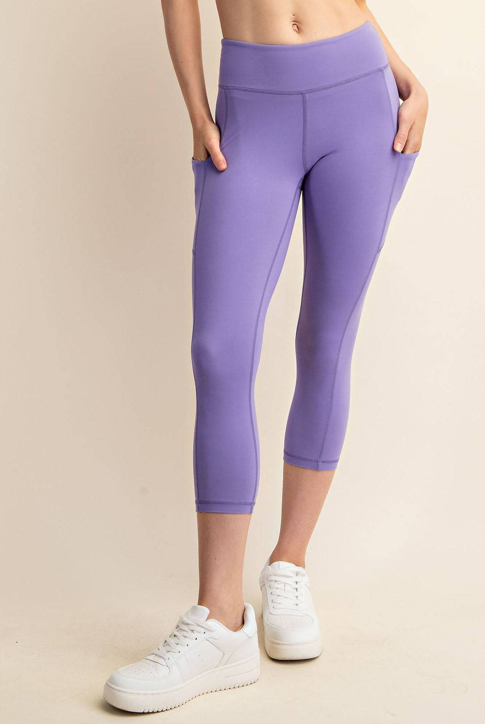 Capri Yoga Leggings With Pocket - Hype Up