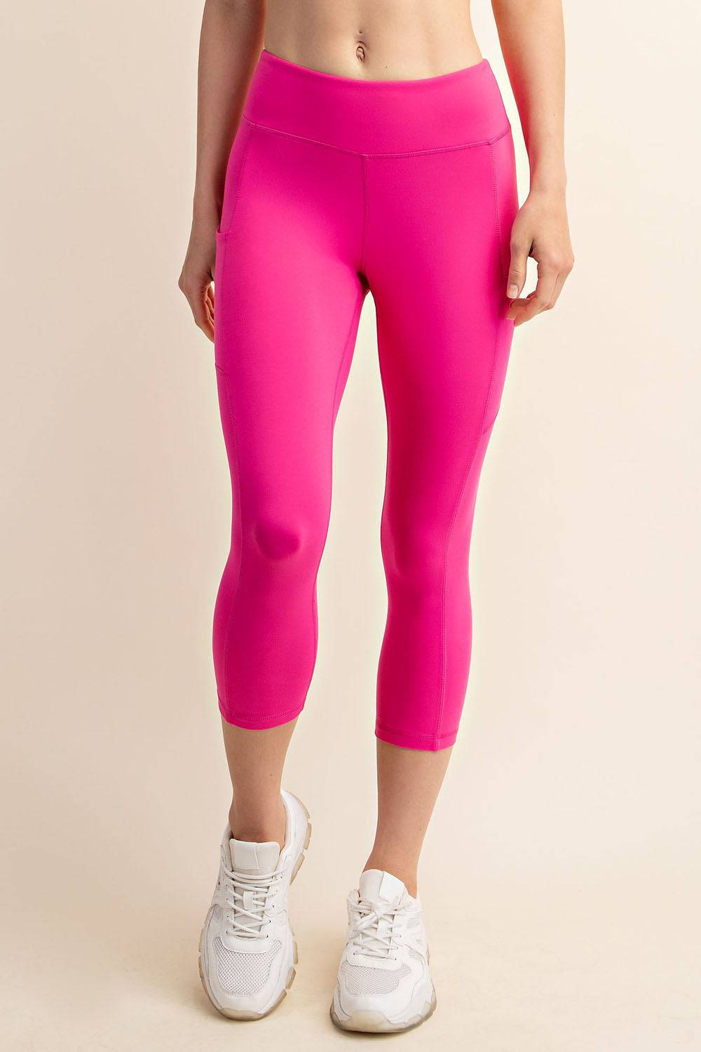 Capri Yoga Leggings With Pocket - Hype Up