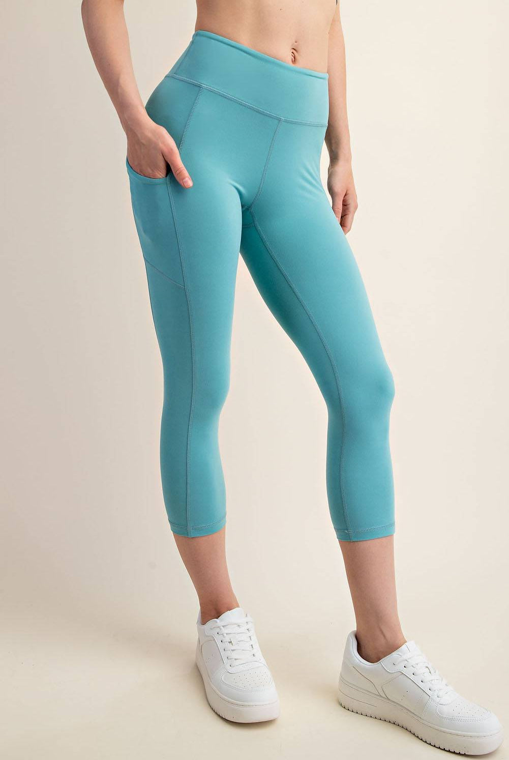 Capri Yoga Leggings With Pocket - Hype Up