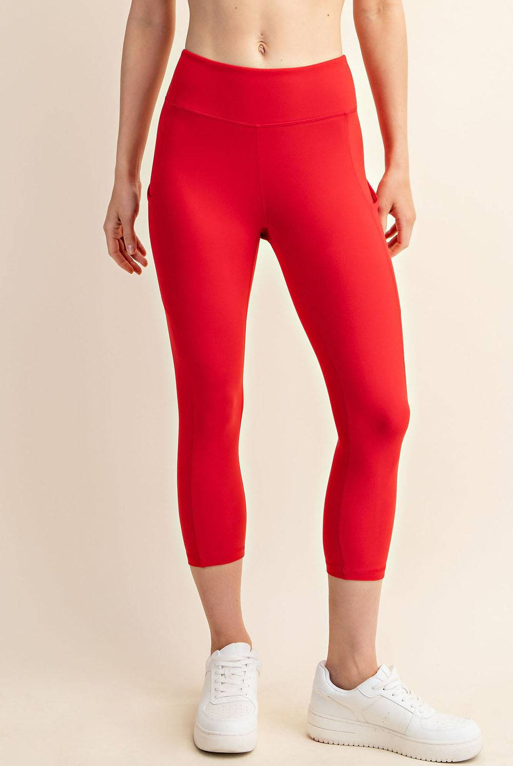 Capri Yoga Leggings With Pocket - Hype Up