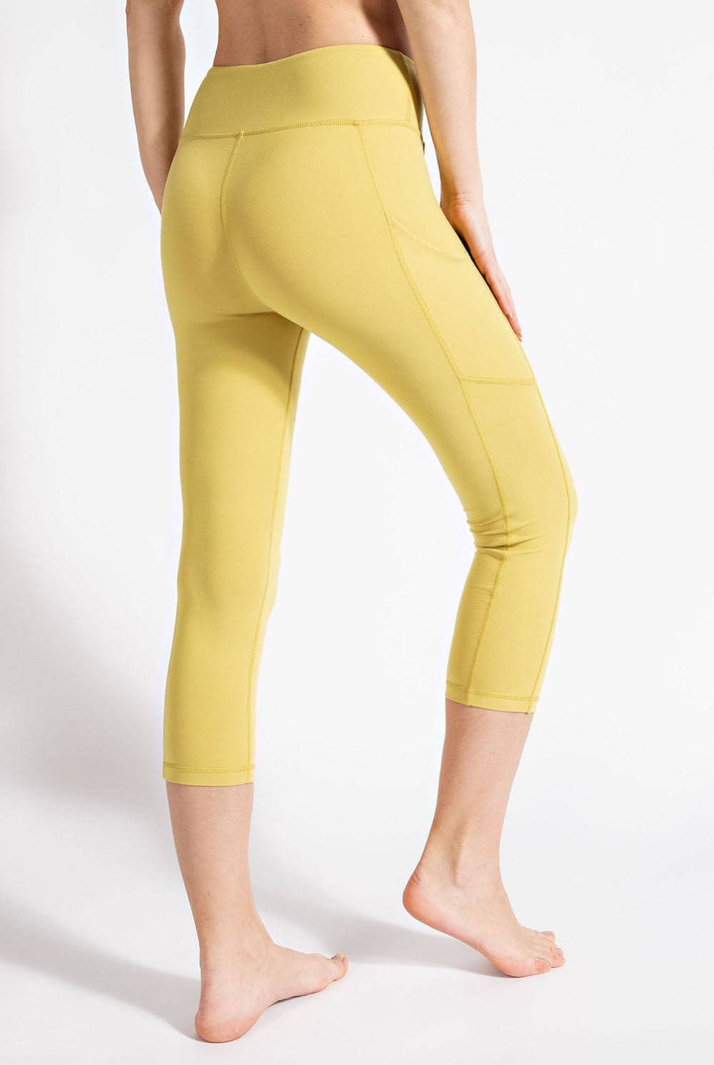 Capri Yoga Leggings With Pocket - Hype Up