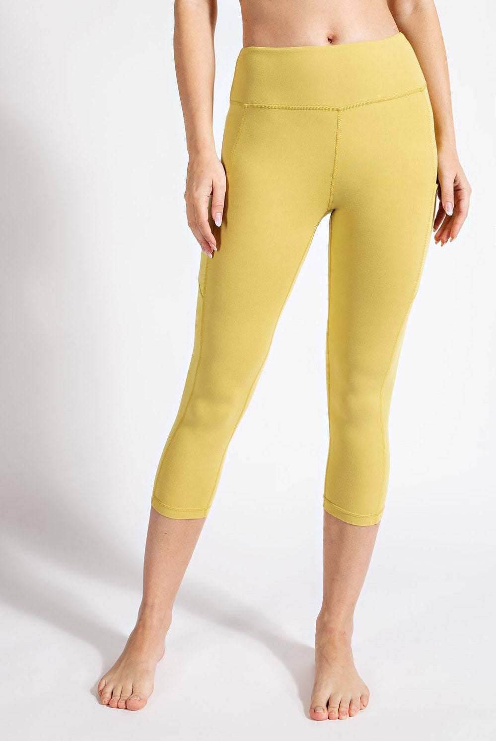 Capri Yoga Leggings With Pocket - Hype Up