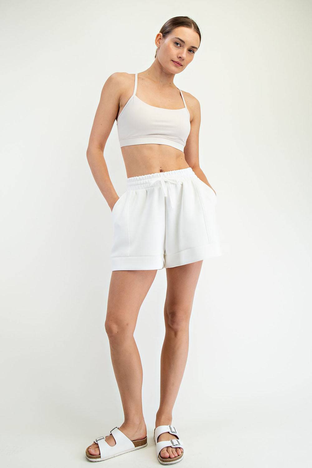 Modal Scuba Pleat Casual Short - Hype Up
