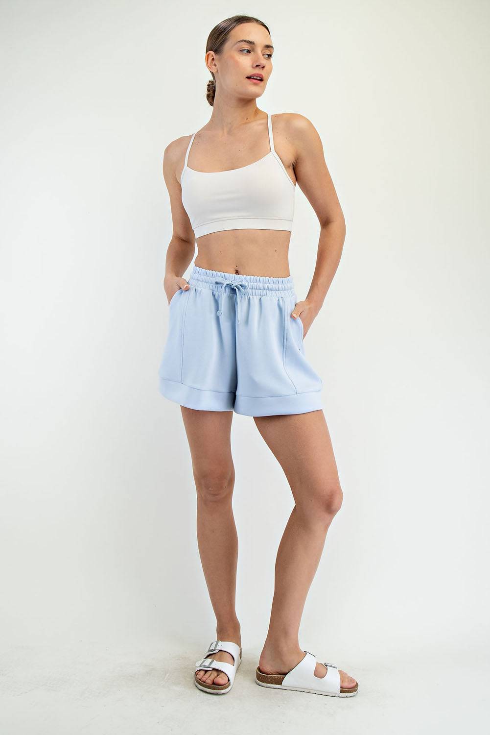 Modal Scuba Pleat Casual Short - Hype Up
