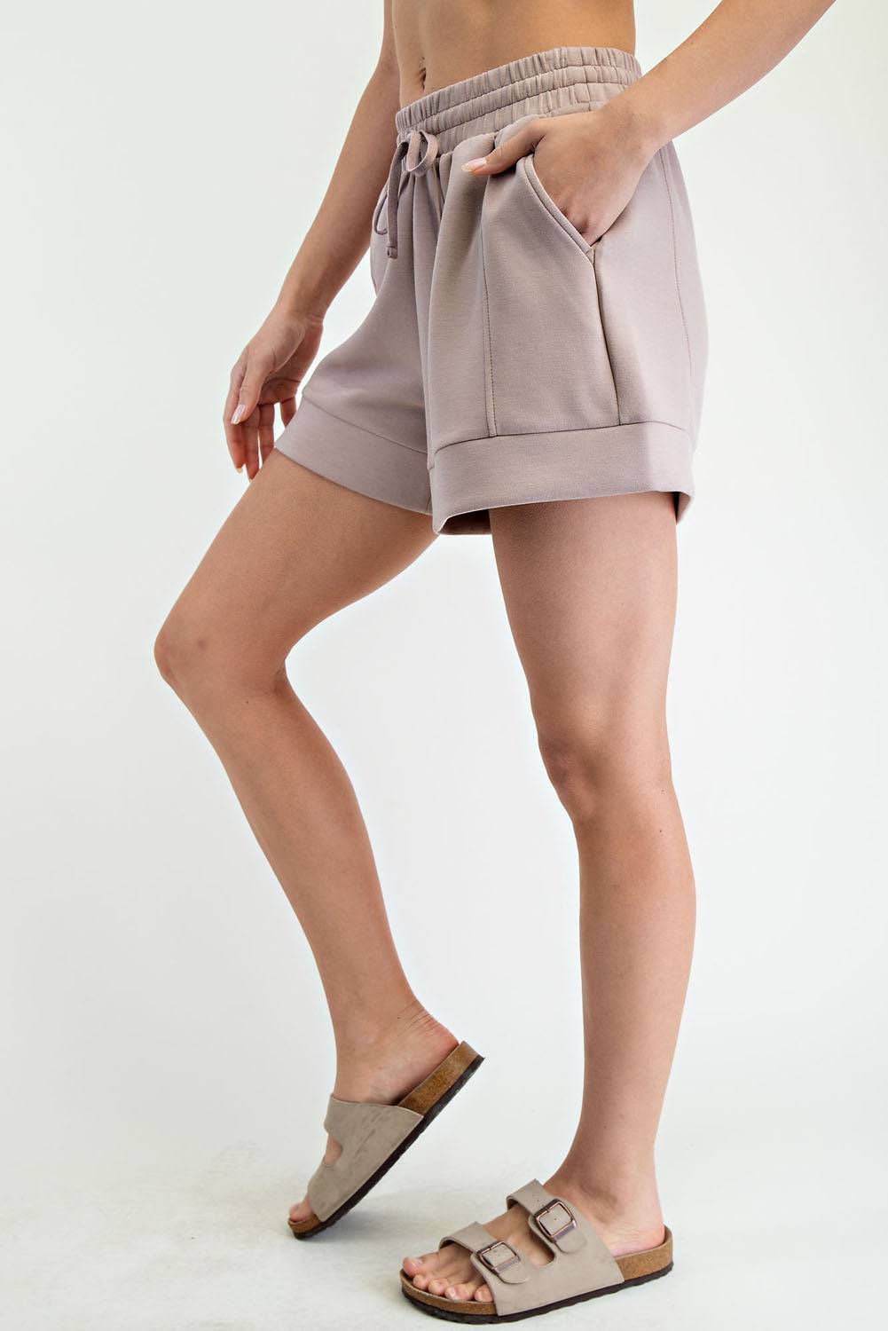 Modal Scuba Pleat Casual Short - Hype Up