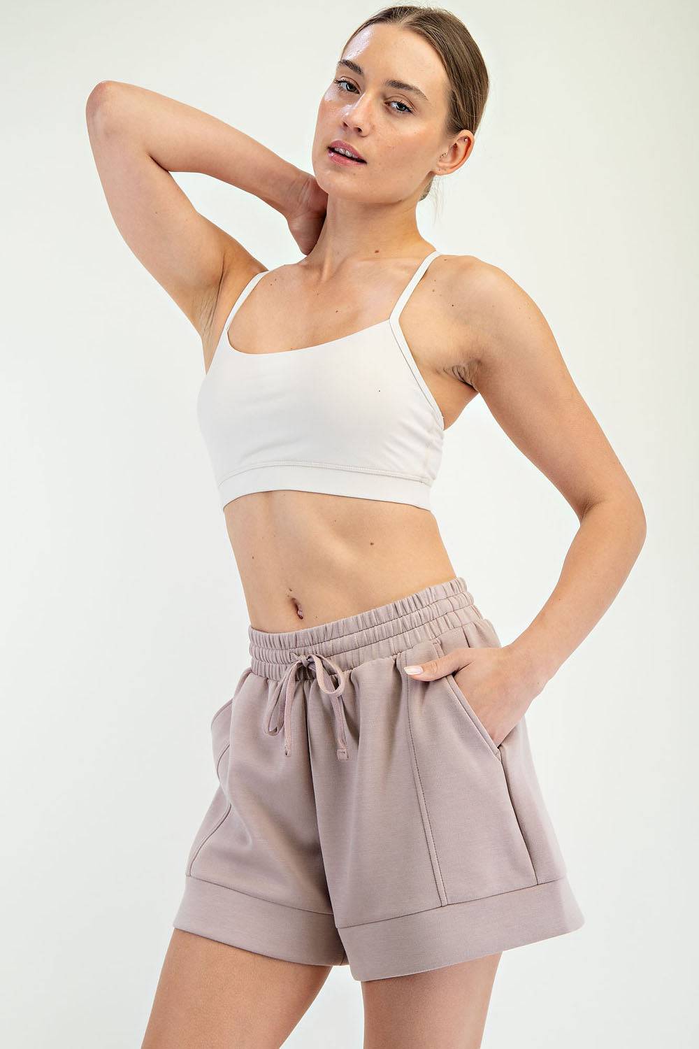 Modal Scuba Pleat Casual Short - Hype Up