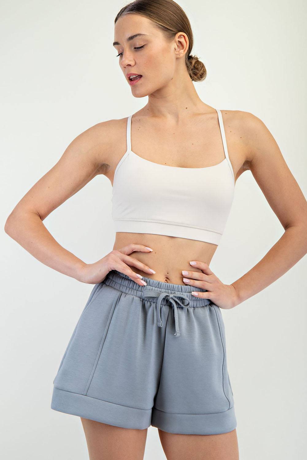 Modal Scuba Pleat Casual Short - Hype Up