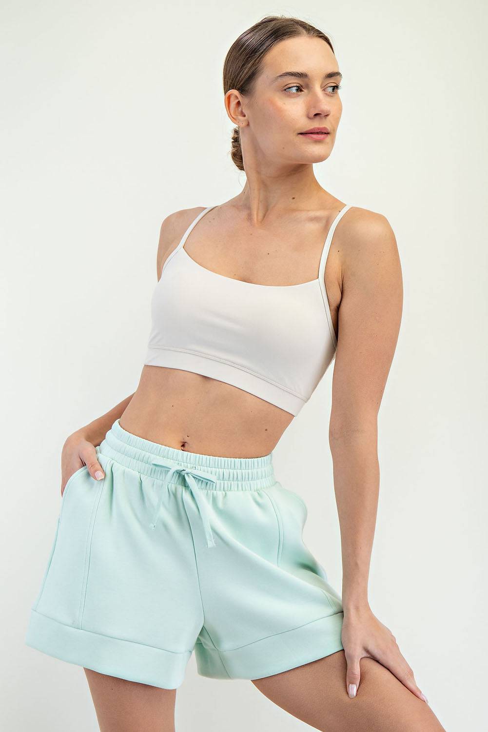 Modal Scuba Pleat Casual Short - Hype Up