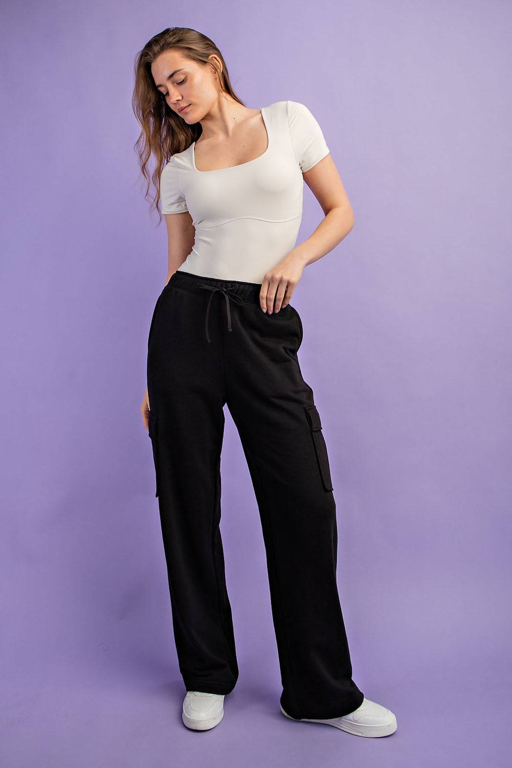 Straight Cargo Sweatpant - Hype Up