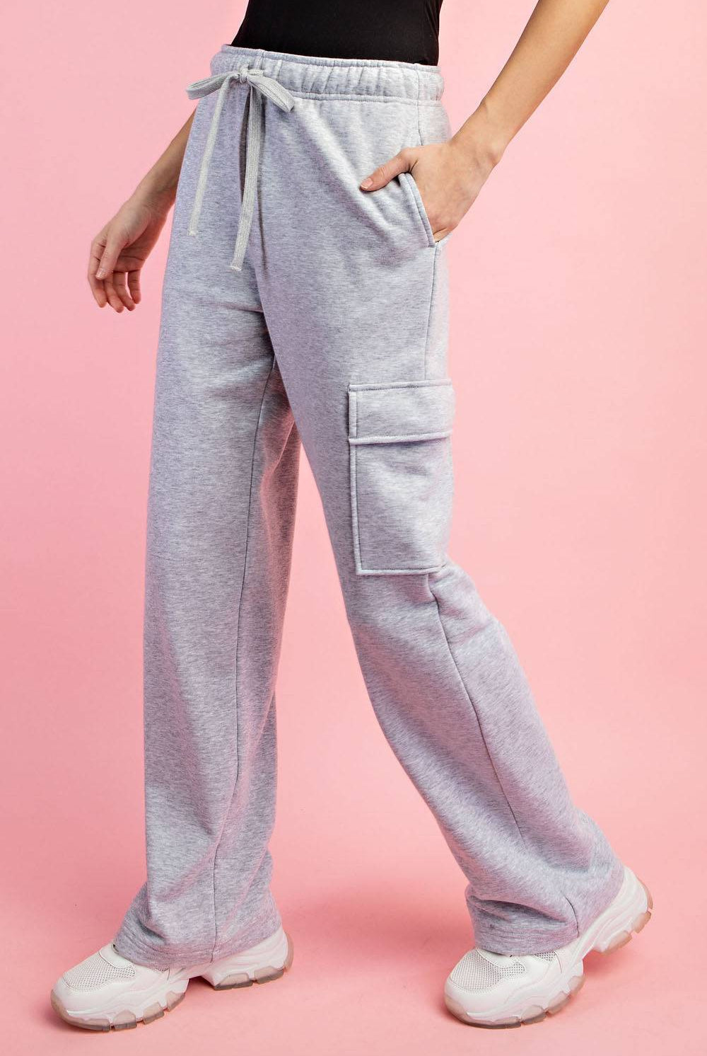 Straight Cargo Sweatpant - Hype Up