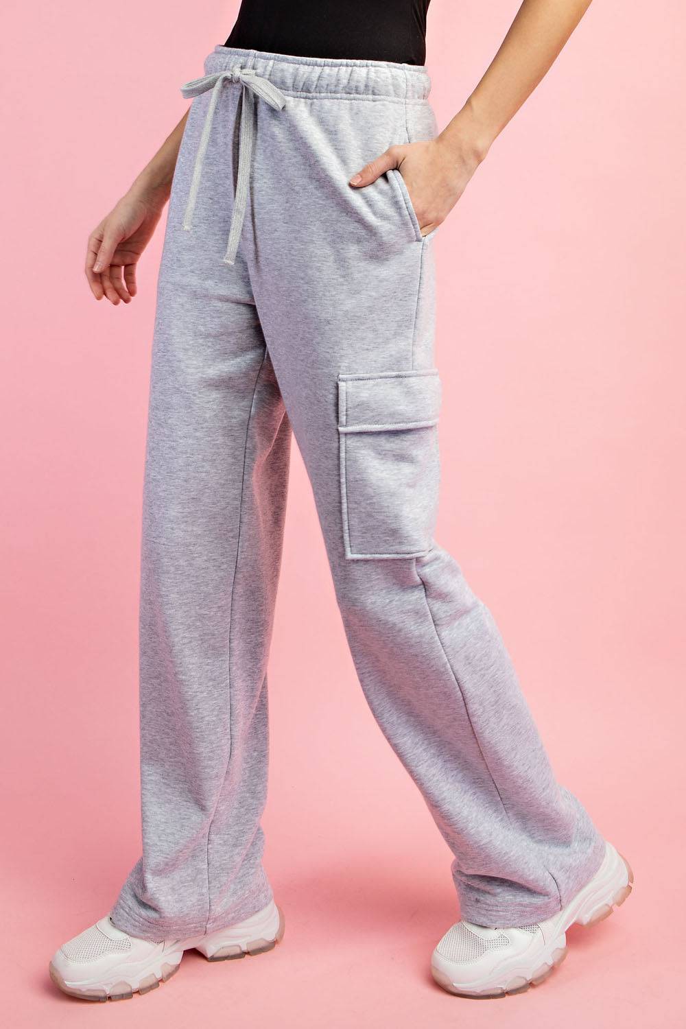Straight Cargo Sweatpant - Hype Up