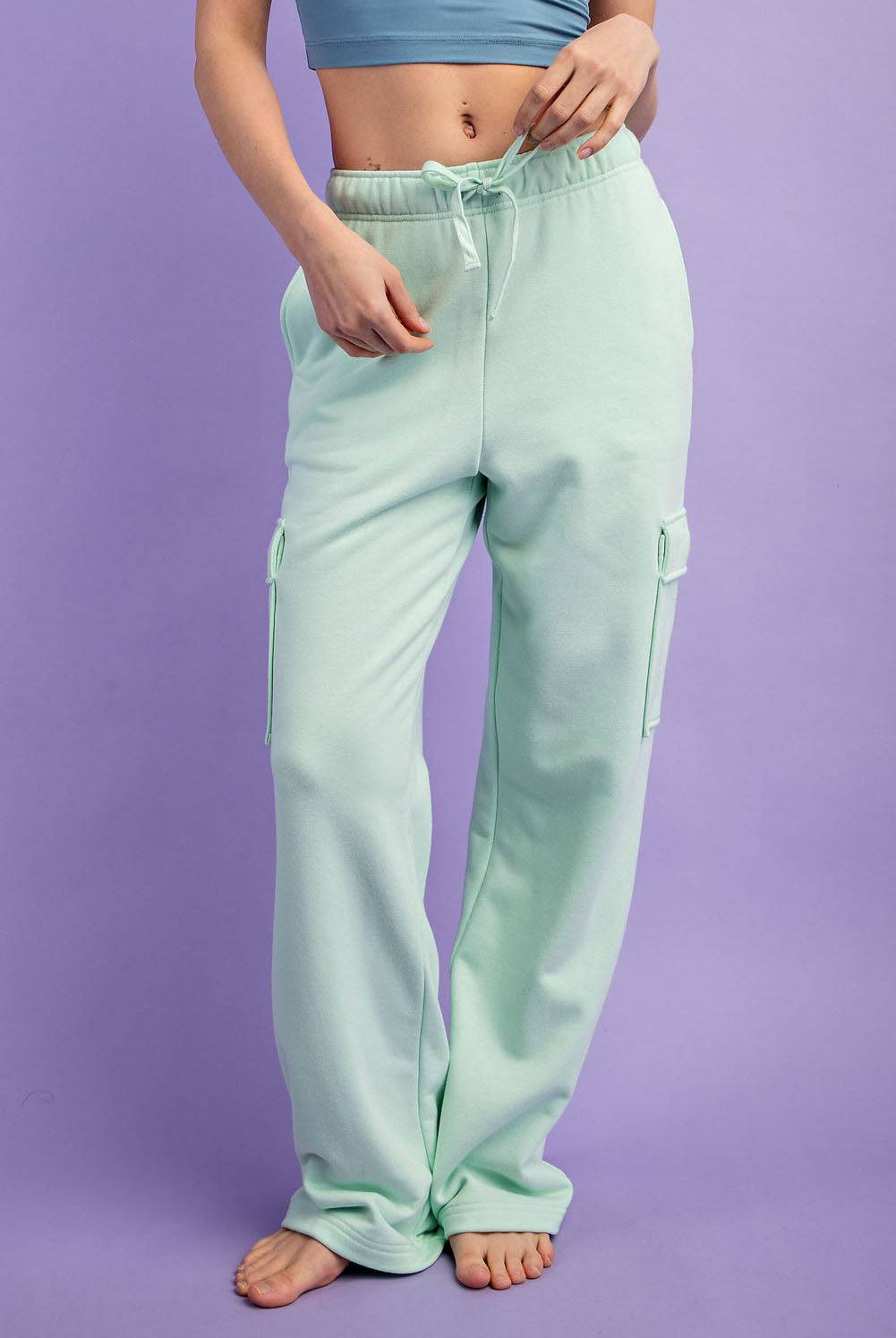 Straight Cargo Sweatpant - Hype Up