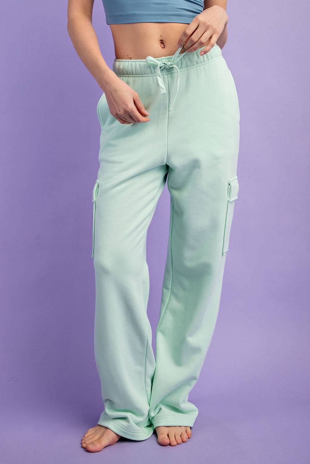 Straight Cargo Sweatpant - Hype Up
