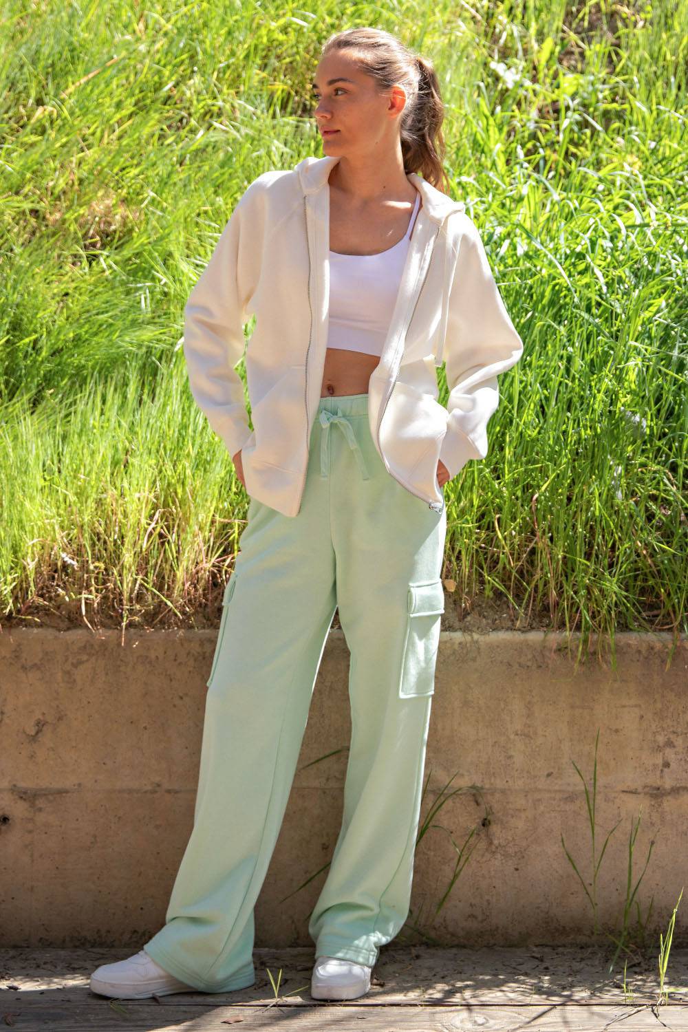 Straight Cargo Sweatpant - Hype Up