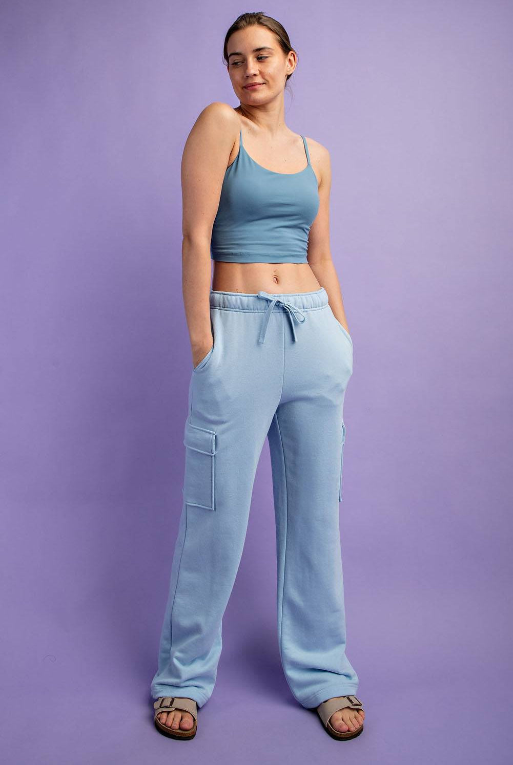 Straight Cargo Sweatpant - Hype Up