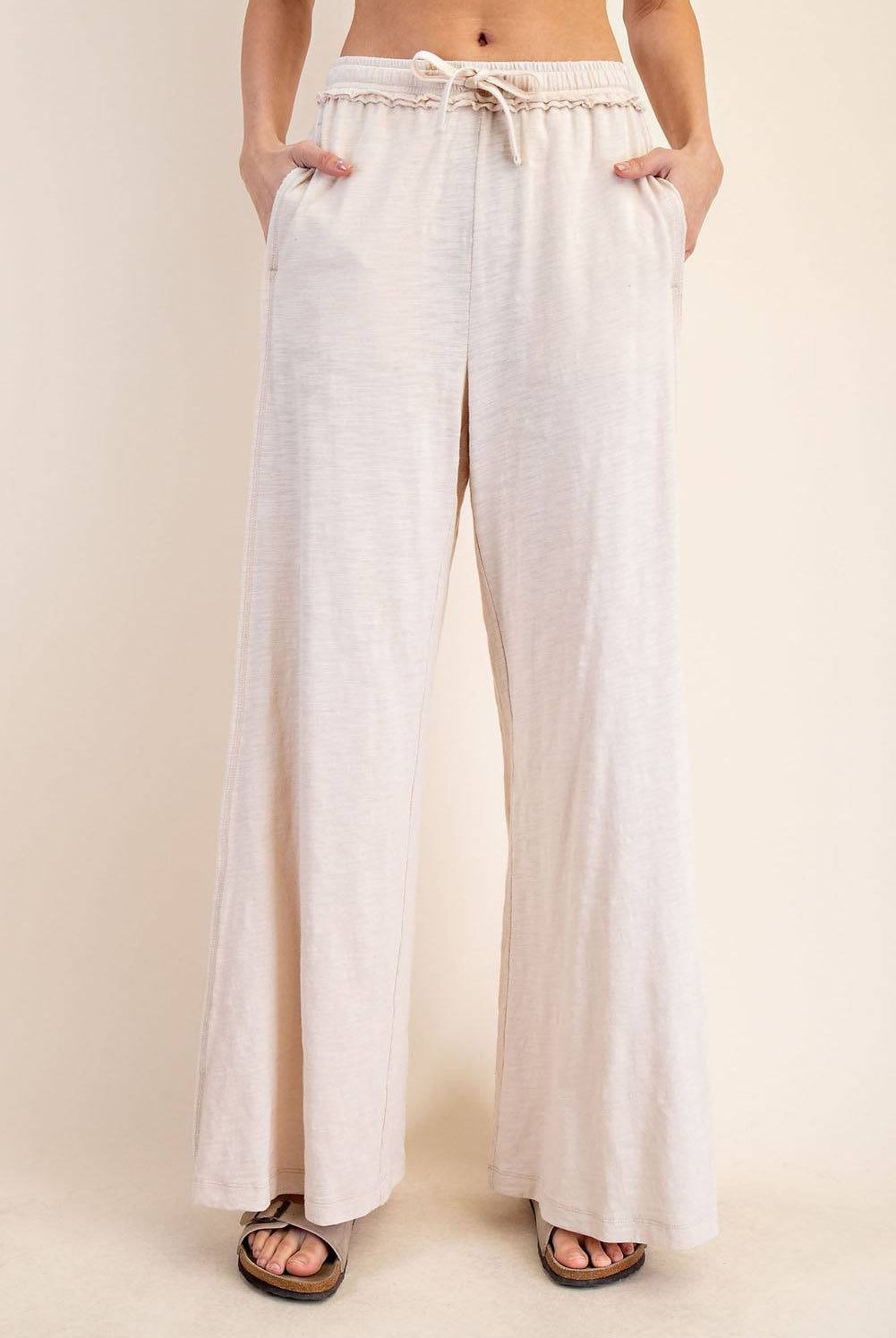 Cotton Slub Wide Pant - Hype Up