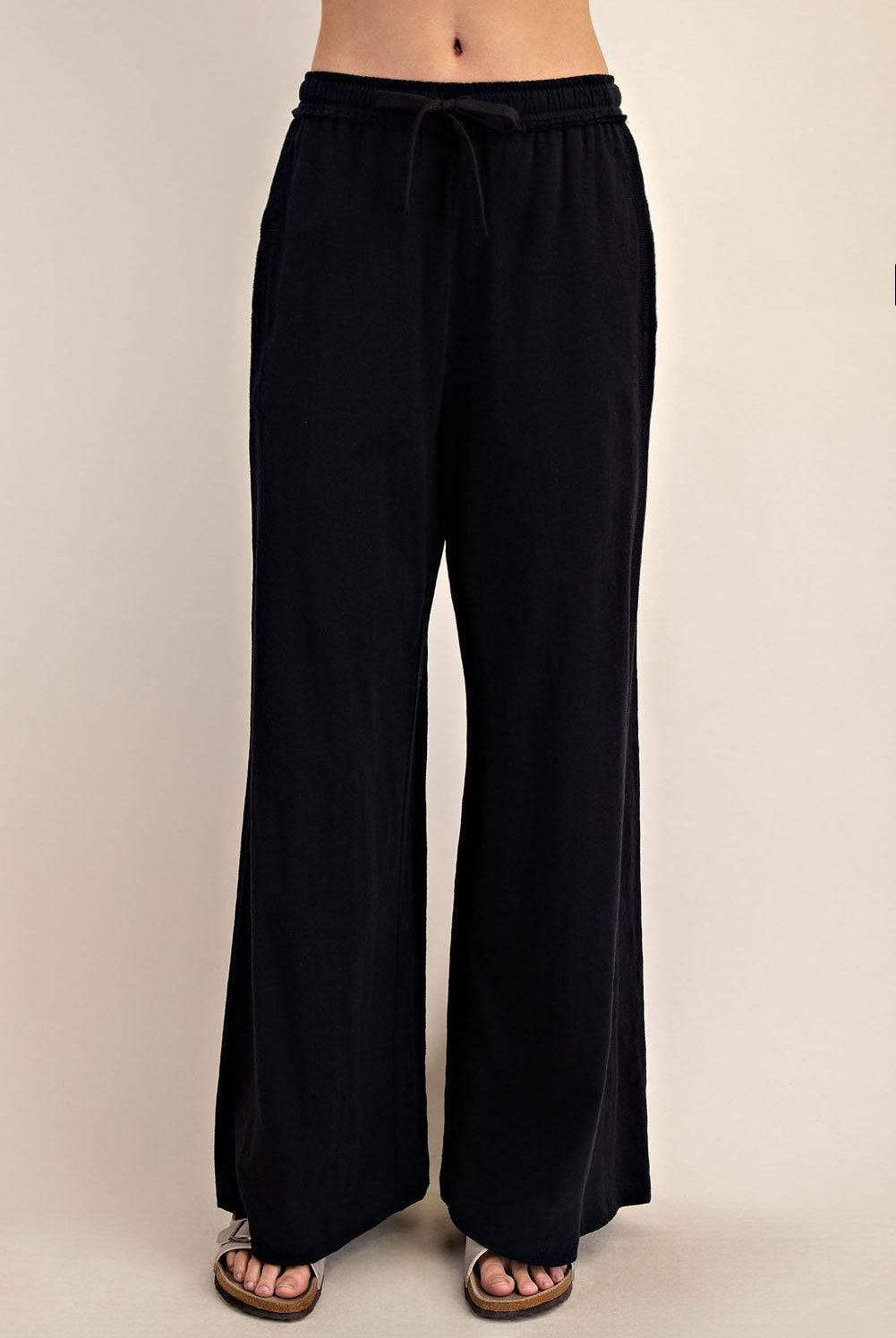 Cotton Slub Wide Pant - Hype Up